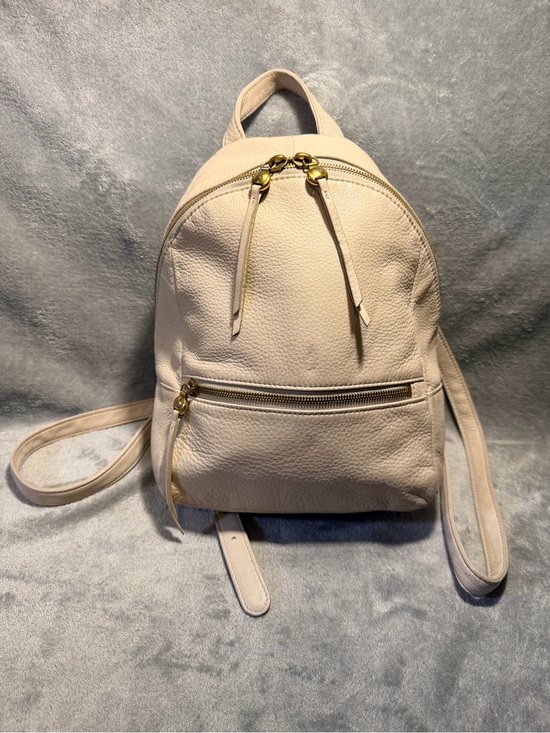 HOBO Handbags - HOBO International Cliff Cream Leather Backpack with Gold Hardware